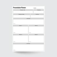 presentatie planner, presentatie sjabloon, afdrukbaar presentatie invoegen, projecteren planner, project volger, project invoegen, leerling planner, academisch planner, presentatie tracker, collage ontwerper vector