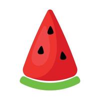 watermeloen plak icoon clip art tekenfilm fruit tekening vector illustratie