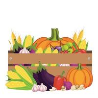 thanksgiving day oogst ontwerp vector