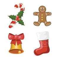 Kerst iconen set vector