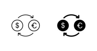 dollar naar yen vector icoon