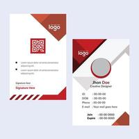 creatief Sjablonen bedrijf kaart. rood bedrijf kaarten. professioneel en elegant abstract kaart Sjablonen perfect voor uw bedrijf en baan titel. vector ontwerp Sjablonen. schoon bedrijf kaarten.