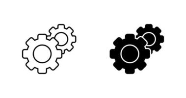 tandwiel vector pictogram