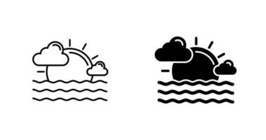 zonsondergang vector pictogram