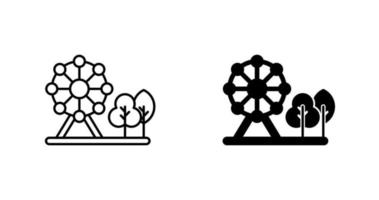 park vector pictogram