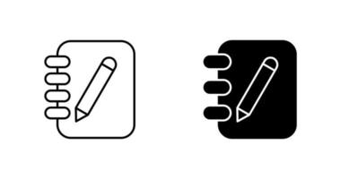 notebook vector pictogram