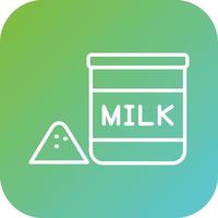 melk poeder vector icoon stijl