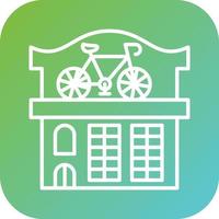 fiets winkel vector icoon stijl