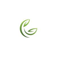 logo's van groen blad ecologie natuurelement vector pictogram