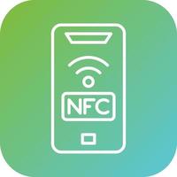 nfc vector icoon stijl