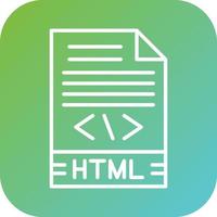 html vector icoon stijl