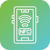 nfc vector icoon stijl