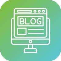 blog vector icoon stijl