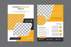 modern creatief bedrijf tweezijdig folder, boekje, brochure Hoes vector ontwerp sjabloon. a4 formaat