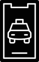 vector ontwerp mobiel taxi icoon stijl