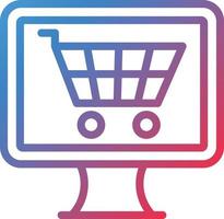 vector ontwerp online boodschappen doen icoon stijl