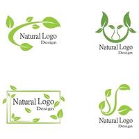 blad pictogram vector illustratie ontwerp logo sjabloon set