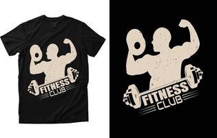 fitness t-shirt ontwerp vector