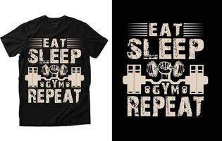 fitness t-shirt ontwerp vector