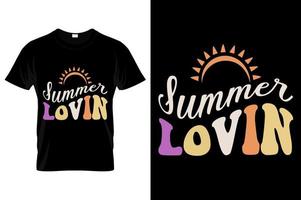 zomer liefdevol t-shirt ontwerp. het beste voor mode grafiek, t-shirt pro vector