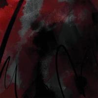 donker zwart en rood getextureerde inkt waterverf aquarel vector achtergrond geïsoleerd Aan plein vormig sjabloon