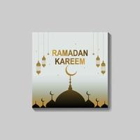Ramadan kareem sociaal media vrij sjabloon ontwerp. vector