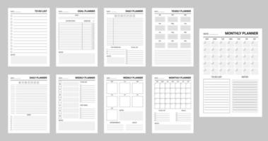 werk en onderwijs maandelijks, week ontwerper schema vector