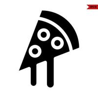 pizza glyph icoon vector