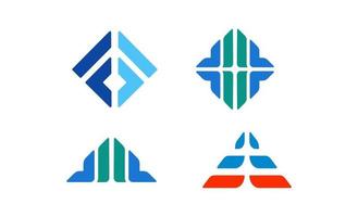 verzameling van abstract logo's ontwerp vector