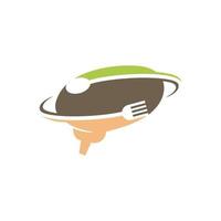 restaurant service abstract logo sjabloon symboolpictogram vector