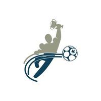 voetbal voetbal badge logo ontwerpsjablonen sport vector