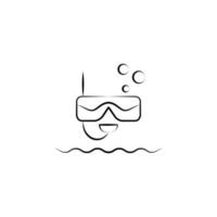 snorkelen vector icoon
