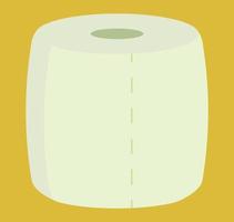 volumineus cartoon wit toiletpapier. platte vectorillustratie vector