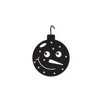 Kerstmis bal vector icoon