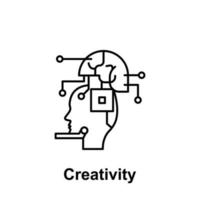 robot, ai, hersenen vector icoon