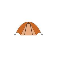 tent kleur vector icoon