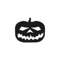 pompoen halloween silhouet vector icoon