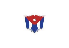 Cuba vlag icoon, illustratie van nationaal vlag ontwerp met elegantie concept vector