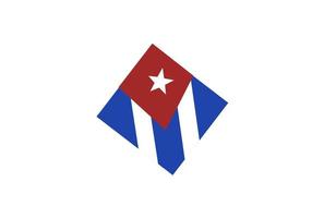 Cuba vlag icoon, illustratie van nationaal vlag ontwerp met elegantie concept vector