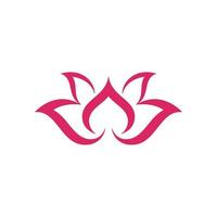 schoonheid lotus vector logo sjabloon