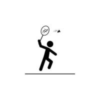 badminton speler vector icoon