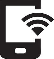 signaal communicatie informatie verbinding draadloze icoon symbool vector afbeelding, illustratie van de netwerk Wifi in zwart afbeelding. eps 10