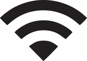 signaal communicatie informatie verbinding draadloze icoon symbool vector afbeelding, illustratie van de netwerk Wifi in zwart afbeelding. eps 10