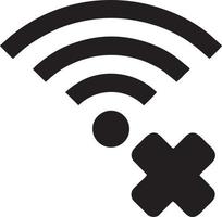 signaal communicatie informatie verbinding draadloze icoon symbool vector afbeelding, illustratie van de netwerk Wifi in zwart afbeelding. eps 10