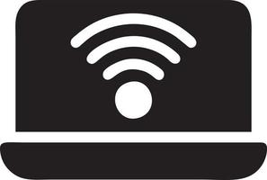 signaal communicatie informatie verbinding draadloze icoon symbool vector afbeelding, illustratie van de netwerk Wifi in zwart afbeelding. eps 10