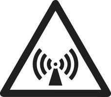 signaal communicatie informatie verbinding draadloze icoon symbool vector afbeelding, illustratie van de netwerk Wifi in zwart afbeelding. eps 10