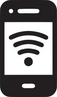 signaal communicatie informatie verbinding draadloze icoon symbool vector afbeelding, illustratie van de netwerk Wifi in zwart afbeelding. eps 10