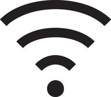 signaal communicatie informatie verbinding draadloze icoon symbool vector afbeelding, illustratie van de netwerk Wifi in zwart afbeelding. eps 10