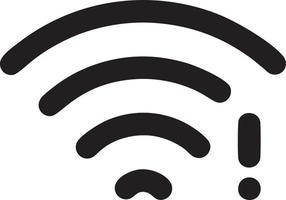 signaal communicatie informatie verbinding draadloze icoon symbool vector afbeelding, illustratie van de netwerk Wifi in zwart afbeelding. eps 10