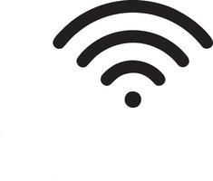 signaal communicatie informatie verbinding draadloze icoon symbool vector afbeelding, illustratie van de netwerk Wifi in zwart afbeelding. eps 10